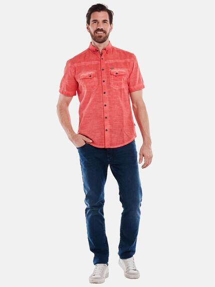 engbers Herren Kurzarm-Hemd regular Feuerrot 35143 engbers Herren Kurzarm-Hemd regular Feuerrot 35143