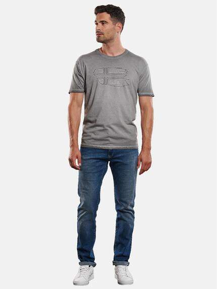 engbers Herren T-Shirt Rundhals mit Stickerei Grau 31658 engbers Herren T-Shirt Rundhals mit Stickerei Grau 31658