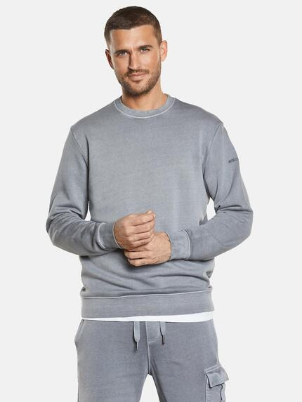 emilio adani Sweatshirt uni Kieselgrau