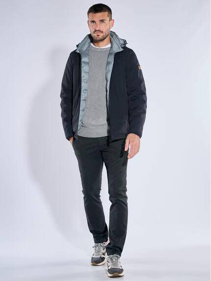 emilio adani Herren Wendejacke mit Kapuze Saphirblau 39286 emilio adani Herren Wendejacke mit Kapuze Saphirblau 39286
