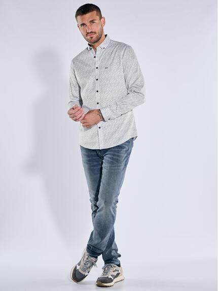 emilio adani Herren Langarm-Hemd strukturiert Reinweiss 39159 emilio adani Herren Langarm-Hemd strukturiert Reinweiss 39159