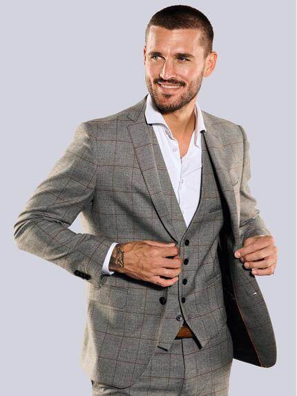 emilio adani Herren Anzug-Sakko slim fit Braun 35381 emilio adani Herren Anzug-Sakko slim fit Braun 35381