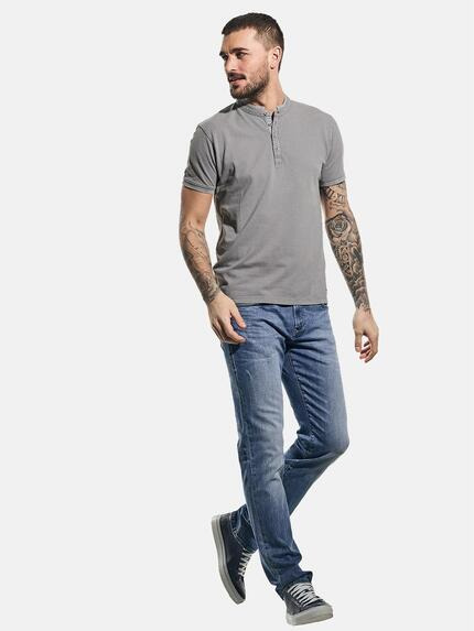 emilio adani Herren Pique-Poloshirt mit edler Knopfleiste Grau 31127 emilio adani Herren Pique-Poloshirt mit edler Knopfleiste Grau 31127