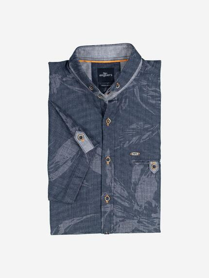 engbers Herren Kurzarm-Hemd gemustert Blau 37155 engbers Herren Kurzarm-Hemd gemustert Blau 37155