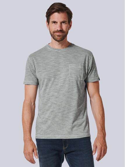 engbers T-Shirt uni Silbergrau