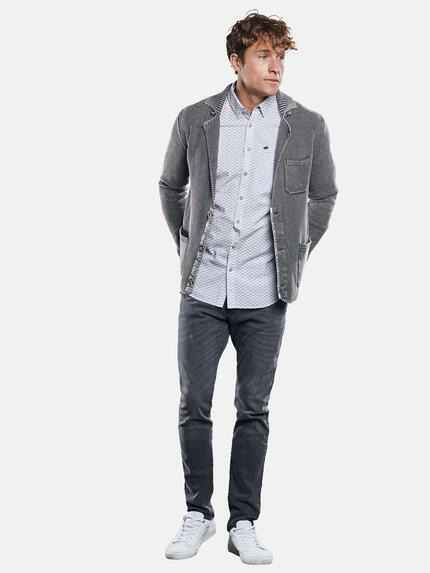 engbers Herren Sportives Stricksakko Granitgrau 30438 engbers Herren Sportives Stricksakko Granitgrau 30438