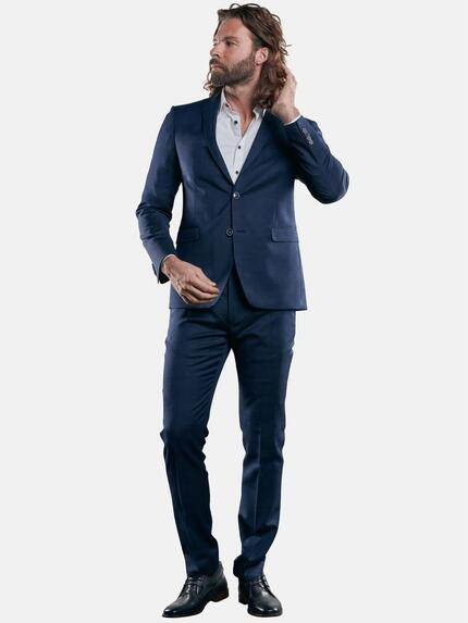emilio adani Herren Voll elastische Business-Hose Blau 29023 emilio adani Herren Voll elastische Business-Hose Blau 29023
