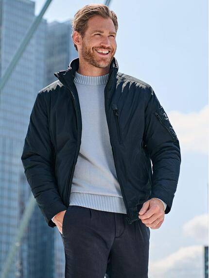 engbers Herren Jacke dezent glänzend Saphirblau 39306 engbers Herren Jacke dezent glänzend Saphirblau 39306