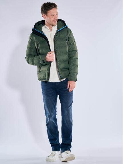 ENGBERS GERMANY Herren Steppjacke mit Funktionsdetails Gruen 39366 ENGBERS GERMANY Herren Steppjacke mit Funktionsdetails Gruen 39366