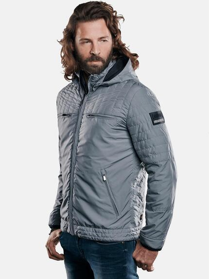 emilio adani Sportive wetterfeste Steppjacke Dunkelgrau