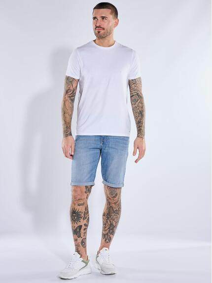 emilio adani Herren Sportive 5-Pocket-Shorts Hellblau 40601