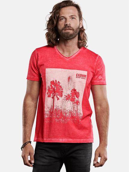 emilio adani Rundhals T-Shirt Rosa