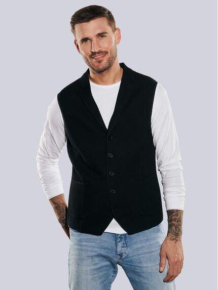 emilio adani Sakko-Weste slim fit Schwarz