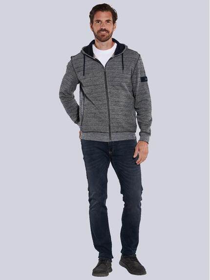 engbers Herren Sweatjacke mit Kapuze Blau 35645 engbers Herren Sweatjacke mit Kapuze Blau 35645