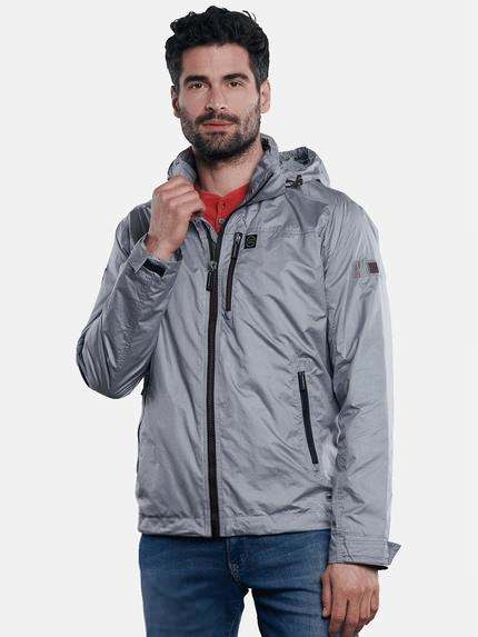 engbers Outdoor-Jacke mit abnehmbarer Kapuze Hellgrau