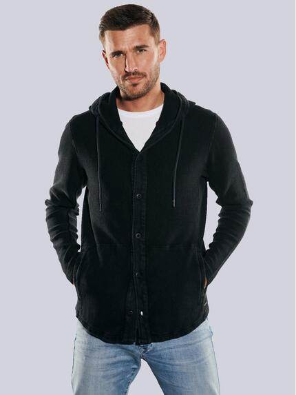 emilio adani Sweatjacke mit Kapuze Schwarz