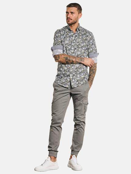 emilio adani Herren Langarm-Hemd All-Over-Print Grün 32824 emilio adani Herren Langarm-Hemd All-Over-Print Grün 32824