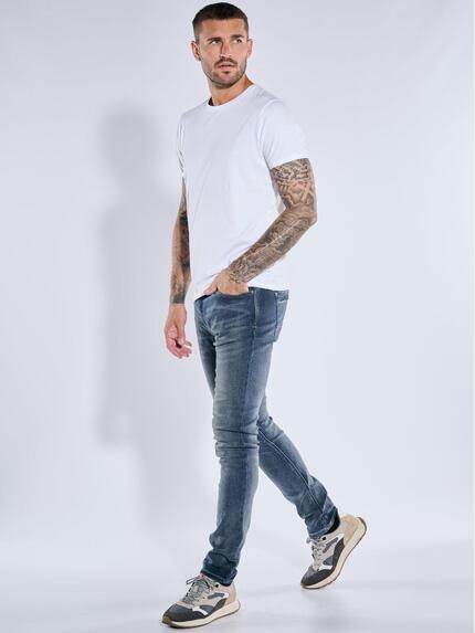 emilio adani Herren Super-Stretch-Jeans slim fit Indigoblau 39447 emilio adani Herren Super-Stretch-Jeans slim fit Indigoblau 39447