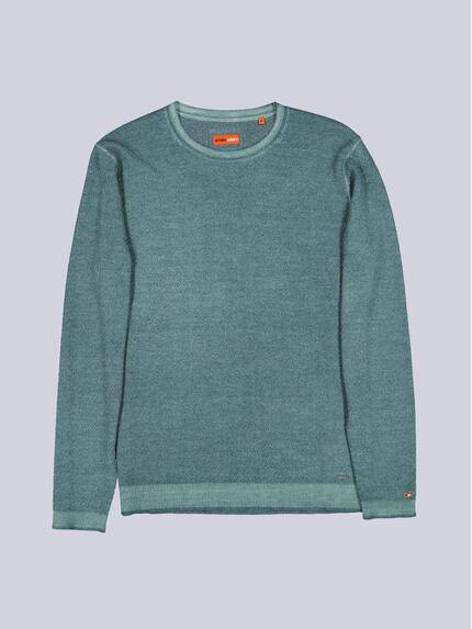 emilio adani Herren Pullover aus Merinowolle Mittelblau 39547 emilio adani Herren Pullover aus Merinowolle Mittelblau 39547