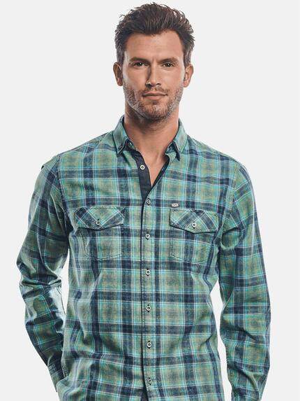 engbers Herren Speziell gewaschenes Karohemd Gruen 31271 engbers Herren Speziell gewaschenes Karohemd Gruen 31271