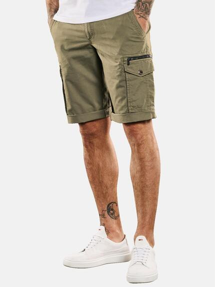 emilio adani Cargo-Bermuda Khaki