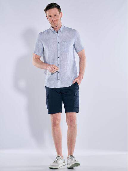 engbers Herren Kurzarm-Hemd aus Leinen Indigoblau 38577 engbers Herren Kurzarm-Hemd aus Leinen Indigoblau 38577