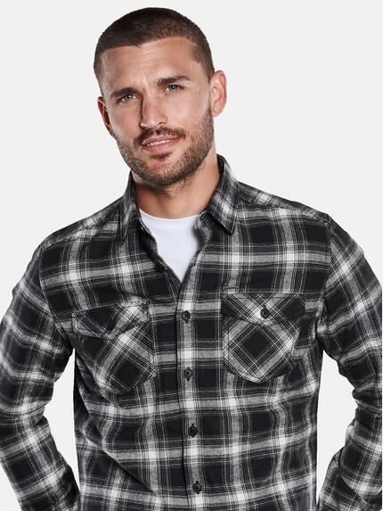 emilio adani Herren Overshirt kariert Schwarz 33671 emilio adani Herren Overshirt kariert Schwarz 33671