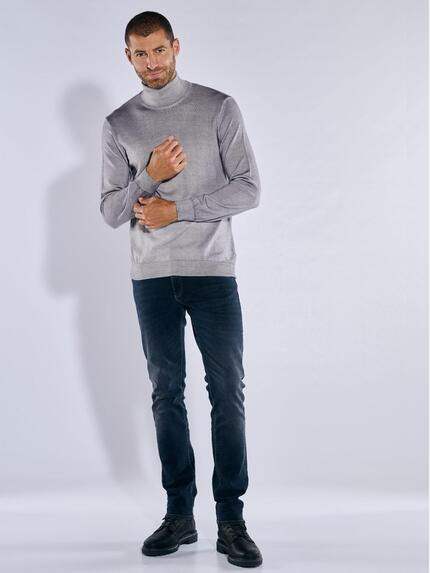 engbers Herren Pullover mit Rollkragen Grau 37800 engbers Herren Pullover mit Rollkragen Grau 37800