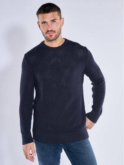 emilio adani Pullover strukturiert Indigoblau