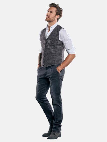 emilio adani Herren Sakkoweste mit modischem Karo-Muster Braun 29983 emilio adani Herren Sakkoweste mit modischem Karo-Muster Braun 29983