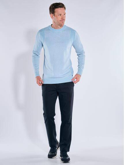 engbers Herren Strickpullover aus edler Baumwolle Hellblau 39506 engbers Herren Strickpullover aus edler Baumwolle Hellblau 39506