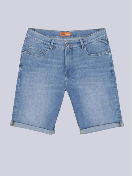 emilio adani Herren Sportive 5-Pocket-Shorts Hellblau 40601