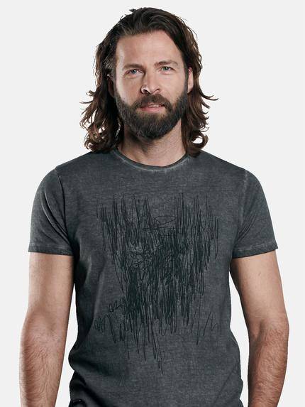 emilio adani Herren gesticktes T-Shirt Grau 29251 emilio adani Herren gesticktes T-Shirt Grau 29251