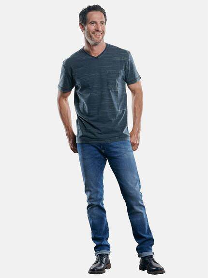 engbers Herren V-Neck T-Shirt Türkis 30271 engbers Herren V-Neck T-Shirt Türkis 30271