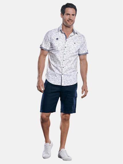 engbers Herren Dezent gemustertes Hemd Comfort-Stretch Saphirblau 29759 engbers Herren Dezent gemustertes Hemd Comfort-Stretch Saphirblau 29759