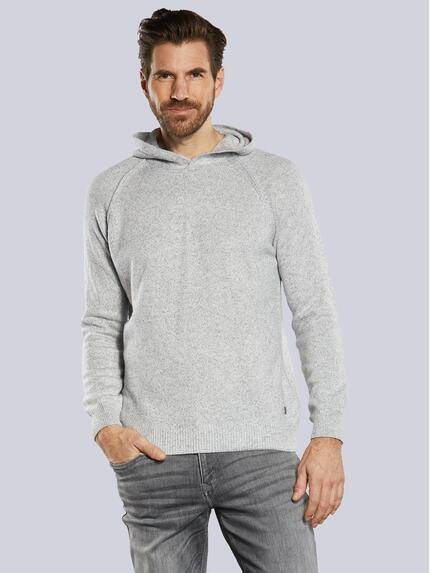 ENGBERS GERMANY Pullover mit Kaschmir-Anteil Silbergrau