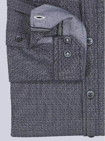 engbers Herren Langarm-Hemd strukturiert Marineblau 39435 engbers Herren Langarm-Hemd strukturiert Marineblau 39435