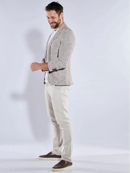 emilio adani Herren Freizeit-Sakko slim fit Beige 36379
