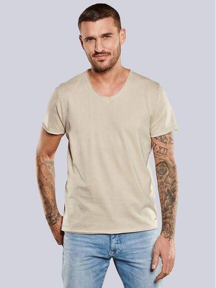emilio adani T-Shirt regular Braunbeige