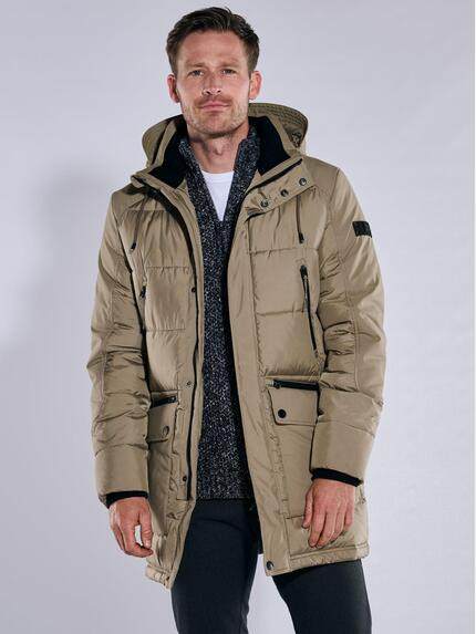 engbers Herren Steppjacke mit abnehmbarer Kapuze Beige 37458 engbers Herren Steppjacke mit abnehmbarer Kapuze Beige 37458
