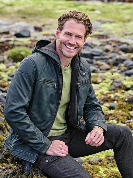 engbers Herren Lederjacke regular Dunkelgruen 37420 engbers Herren Lederjacke regular Dunkelgruen 37420