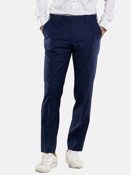 emilio adani Anzug-Hose slim fit Royalblau