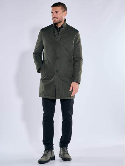 emilio adani Herren Mantel mit heraustrennbarem Inlet Grün 39143 emilio adani Herren Mantel mit heraustrennbarem Inlet Grün 39143