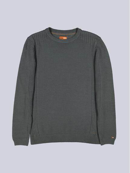 emilio adani Herren Pullover strukturiert Grün 39178