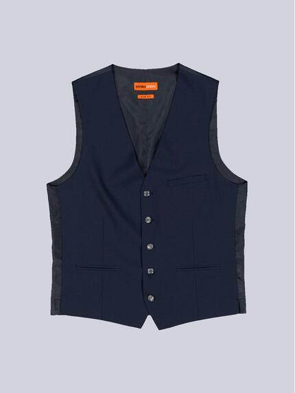 emilio adani Herren Anzug-Weste slim fit Blau 39266 emilio adani Herren Anzug-Weste slim fit Blau 39266