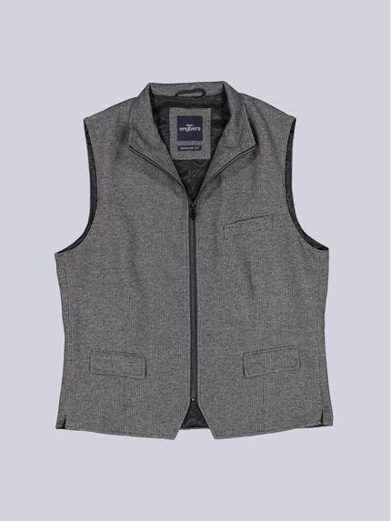 engbers Herren Sakko-Weste mit Zipper Grau 39401 engbers Herren Sakko-Weste mit Zipper Grau 39401