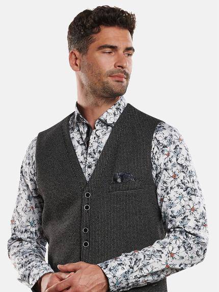 engbers Herren Sakko-Weste gemustert Grau 32405 engbers Herren Sakko-Weste gemustert Grau 32405