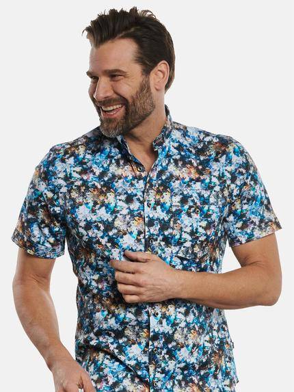 engbers Herren Kurzarm-Hemd gemustert Tuerkis 32665 engbers Herren Kurzarm-Hemd gemustert Tuerkis 32665