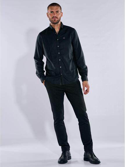 emilio adani Herren Hemd uni Schwarz 37569 emilio adani Herren Hemd uni Schwarz 37569