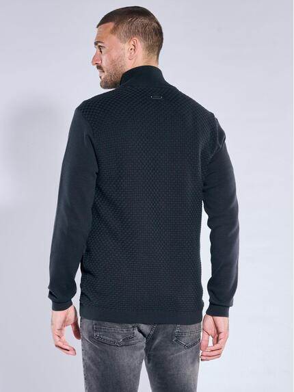 emilio adani Herren Cardigan Schwarz 39919